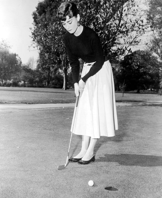 Classic Women's Golf Style Inspired By Audrey Hepburn
