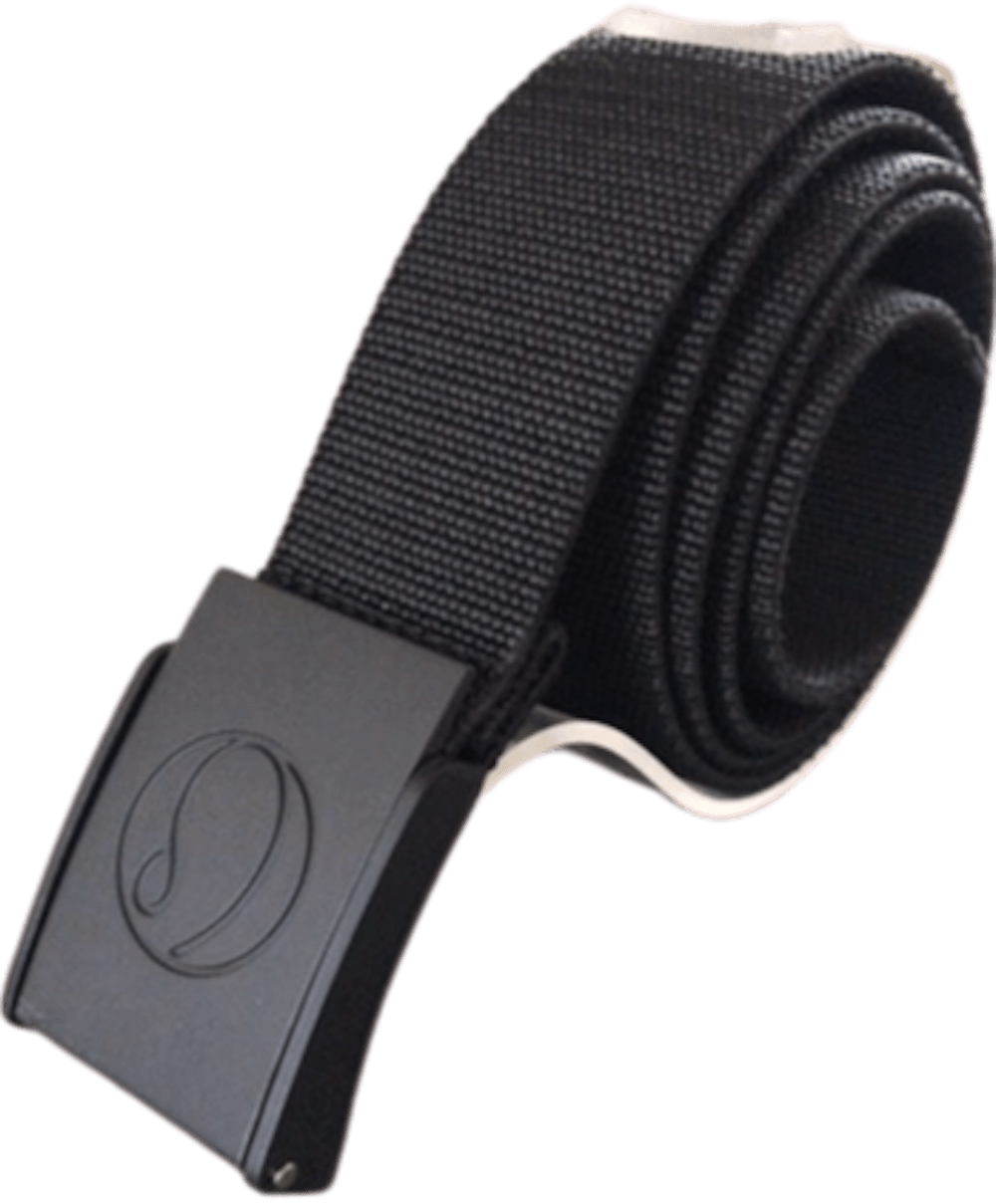 LaaTeeDa Sports Belts One Size Fits Most / Black with Black Buckle LaaTeeDa Mesh Stretch Web Belts For Women or Men - 1 1/2"W x 43” L